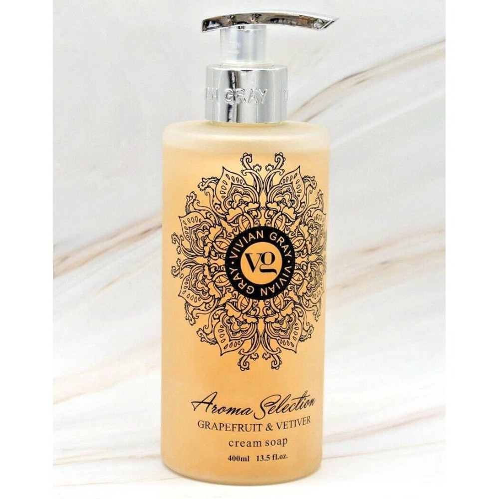 VIVIAN GRAY Grapefruit & Vetiver Cream Soap 13.5 fl. oz